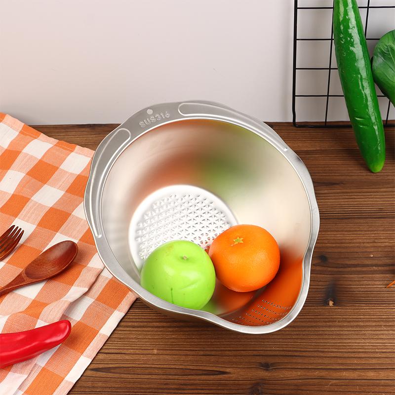 Rice Washer Strainer Bowl 316 Stainless Steel Rice Washing Bowl Rice Sieve Colander Fruit And Vegetable Strainer Kitchen Tools
Rice Washer Strainer Bowl 316 Stainless Steel Rice Washing Bowl Rice Sieve Colander Fruit And Vegetable Strainer Kitchen Tools