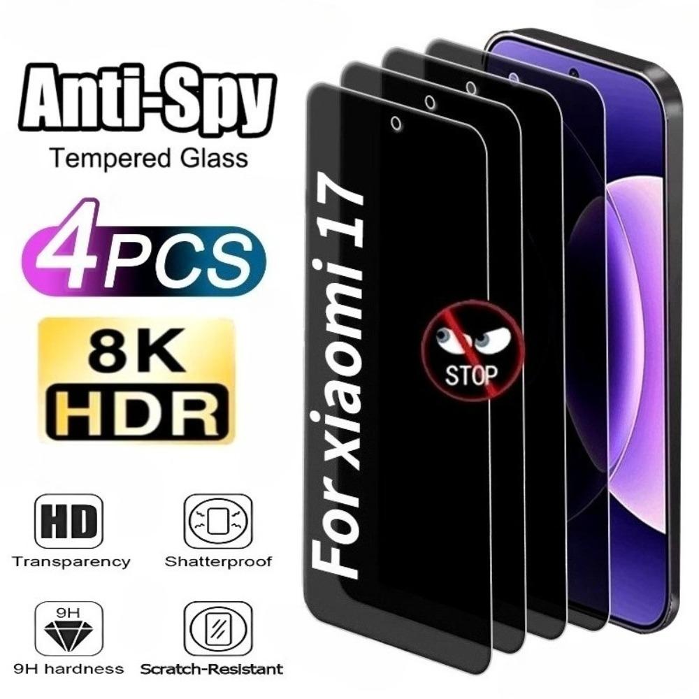 4Pcs Anti Spy Tempered Glass for Xiaomi 17 Pro Max 17 Pro 15 14 13 15T 14T 13T 12T Pro 12 11 Lite Anti-Scratch Screen Protector Anti Peeping&Xiaomi 11T Pro чорний
4Pcs Anti Spy Tempered Glass for Xiaomi 17 Pro Max 17 Pro 15 14 13 15T 14T 13T 12T Pro 12 11 Lite Anti-Scratch Screen Protector Anti Peeping&Xiaomi 11T Pro чорний
