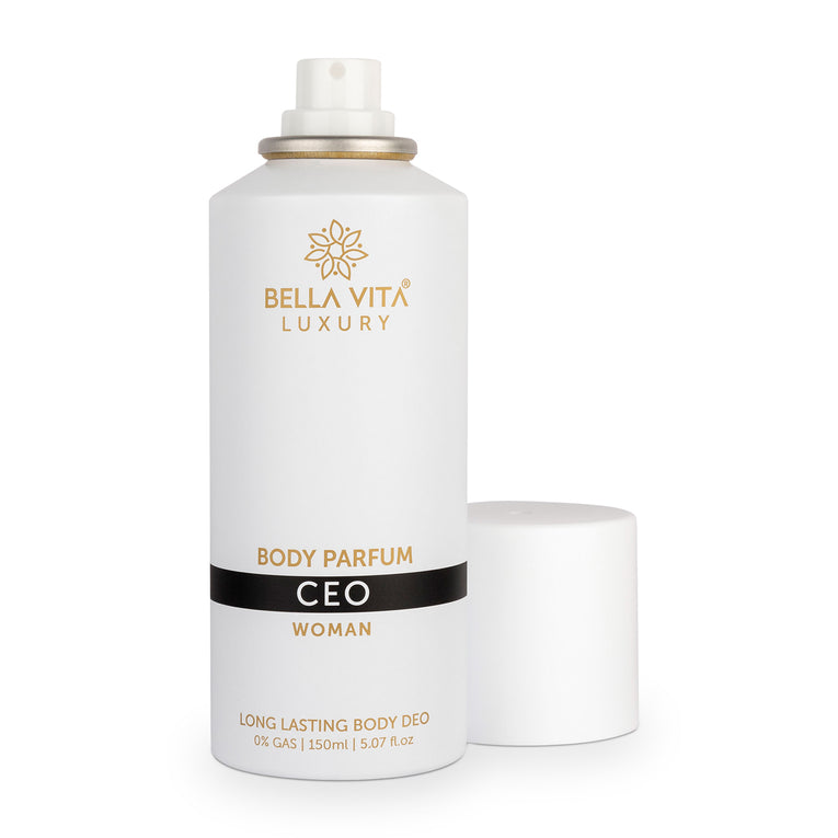 Bella Vita Organic CEO Woman Body Parfum Дезодорант без газа | Роскошные духи для тела премиум-класса DEO для женщин | Цветочно-древесный 150 мл
Bella Vita Organic CEO Woman Body Parfum Дезодорант без газа | Роскошные духи для тела премиум-класса DEO для женщин | Цветочно-древесный 150 мл