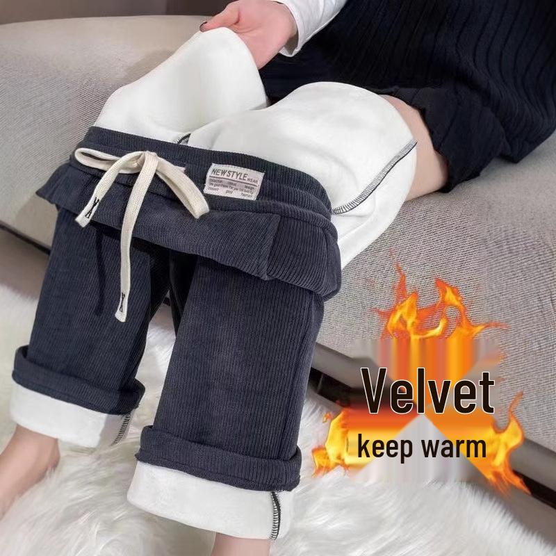 Women’s High-Waist Fleece-Lined Wide-Leg Casual Pants - Autumn/Winter 2024 Small
Women’s High-Waist Fleece-Lined Wide-Leg Casual Pants - Autumn/Winter 2024 Small