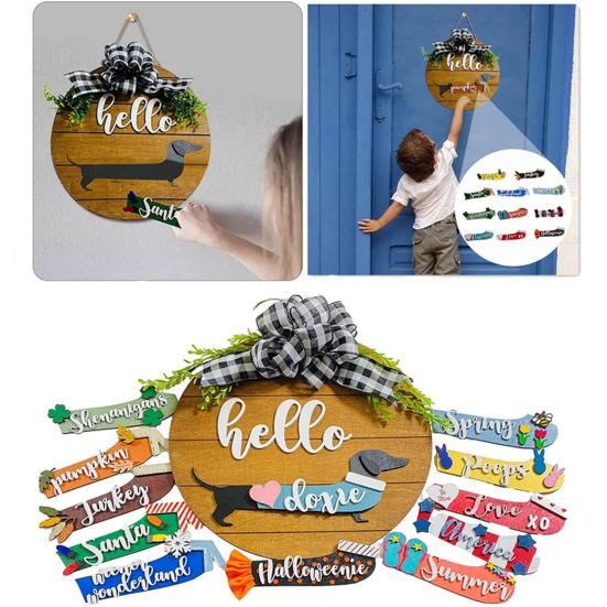 1 Set Unique Sturdy Durable Door Hanging Ornaments Interchangeable Pendants Decor for Home
1 Set Unique Sturdy Durable Door Hanging Ornaments Interchangeable Pendants Decor for Home