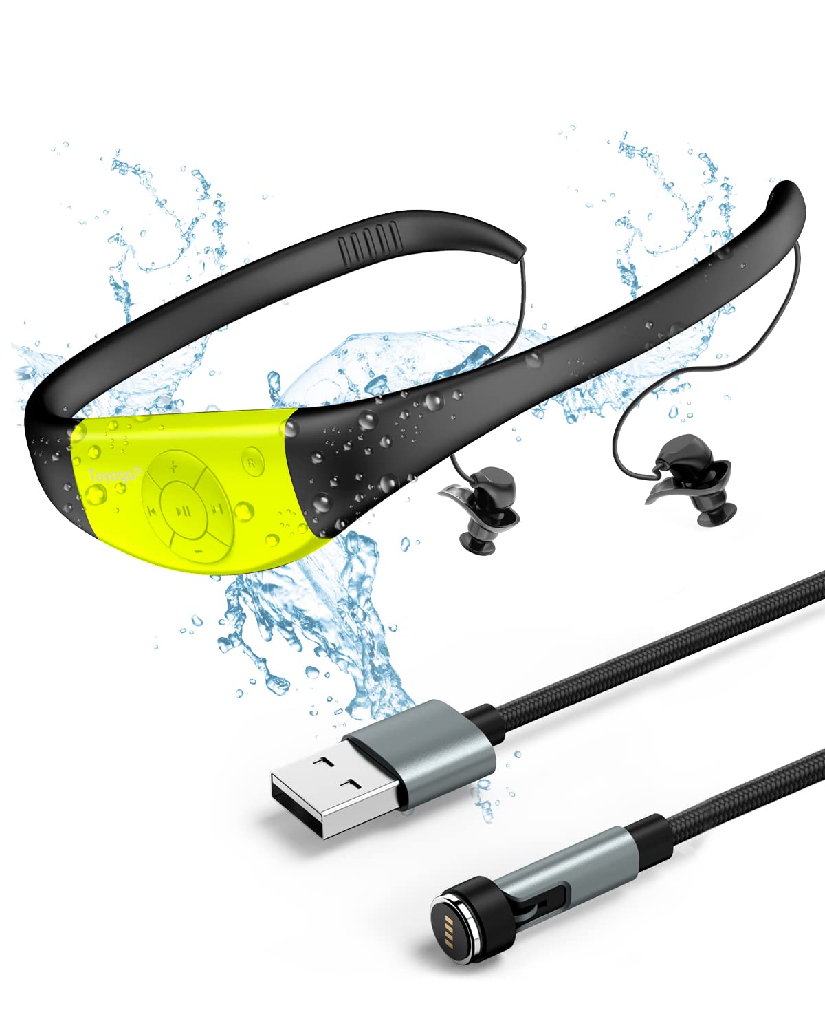 Tayogo Neckband Mp3 Wireless Neck Integrated Silicone FM Swimming 20 Hours IPX8 Magnetic Rapid Japanese Instruction Manual Included Earphones, Player,
Tayogo Neckband Mp3 Wireless Neck Integrated Silicone FM Swimming 20 Hours IPX8 Magnetic Rapid Japanese Instruction Manual Included Earphones, Player,