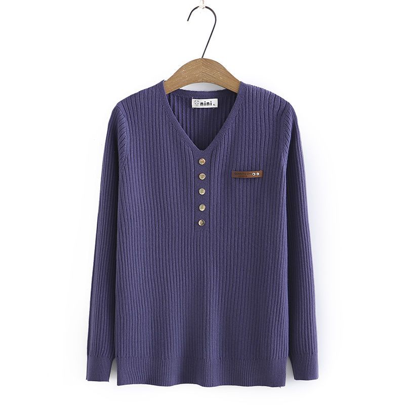 Весенне-осенний базовый свитер для женщин большого размера в западном стиле с V-образным вырезом, топ в рубчик L фиолетовый
Весенне-осенний базовый свитер для женщин большого размера в западном стиле с V-образным вырезом, топ в рубчик L фиолетовый