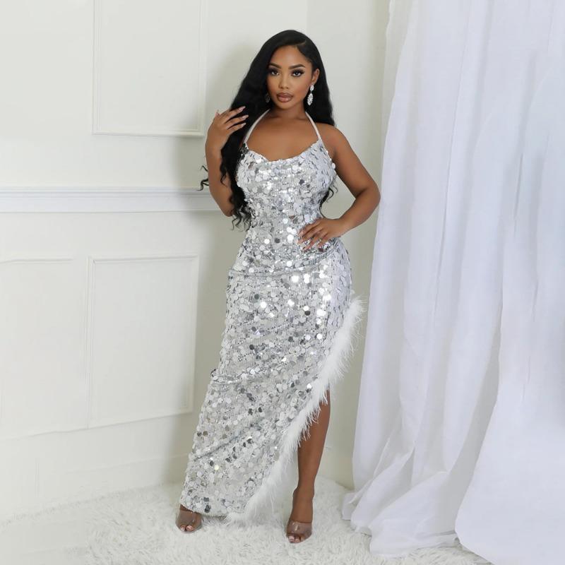 Женские новые модные сексуальные платья с бретельками через шею с крупными бусинами нестандартной формы XXL серебряный
Женские новые модные сексуальные платья с бретельками через шею с крупными бусинами нестандартной формы XXL серебряный