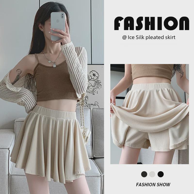 Женская юбка А-силуэта плиссе из ледяного шелка в балетном стиле - Эластичная, с высокой посадкой, стройнящая и универсальная для лета M абрикосовый
Женская юбка А-силуэта плиссе из ледяного шелка в балетном стиле - Эластичная, с высокой посадкой, стройнящая и универсальная для лета M абрикосовый