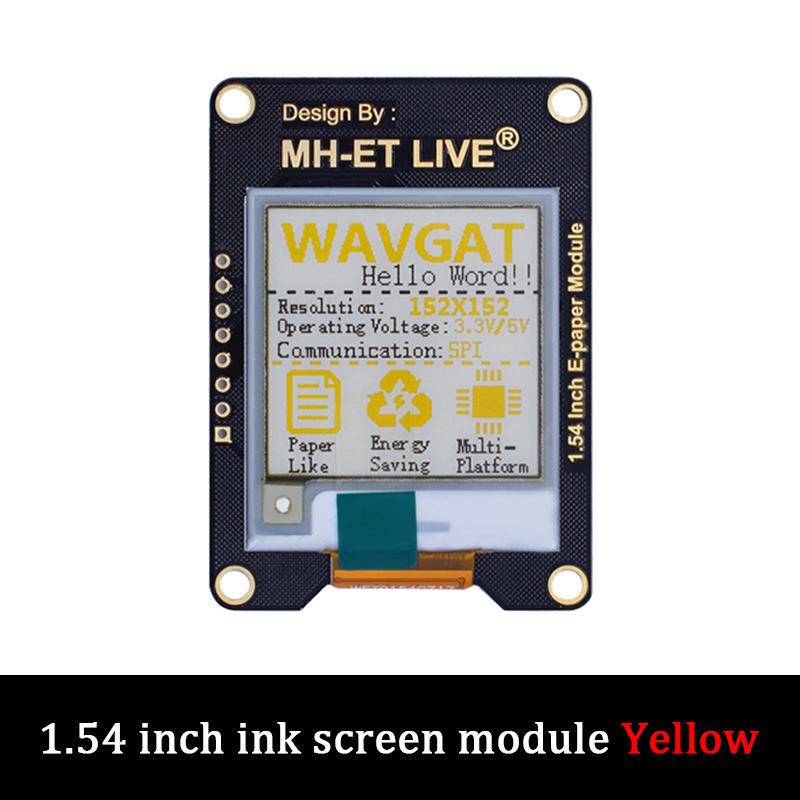 LIZAO 1.54 Inch E-Paper Module, SPI E-Ink Display Screen Compatible with Arduino UNO STM32 Raspberry Pi ESP32 жовтий
LIZAO 1.54 Inch E-Paper Module, SPI E-Ink Display Screen Compatible with Arduino UNO STM32 Raspberry Pi ESP32 жовтий