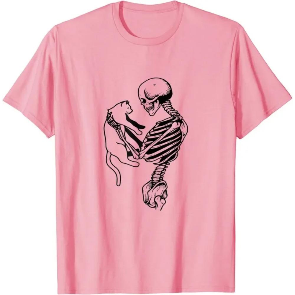 Футболка на Хэллоуин со смешным скелетом, держащим кота - Футболка XXXXXL розовый
Футболка на Хэллоуин со смешным скелетом, держащим кота - Футболка XXXXXL розовый