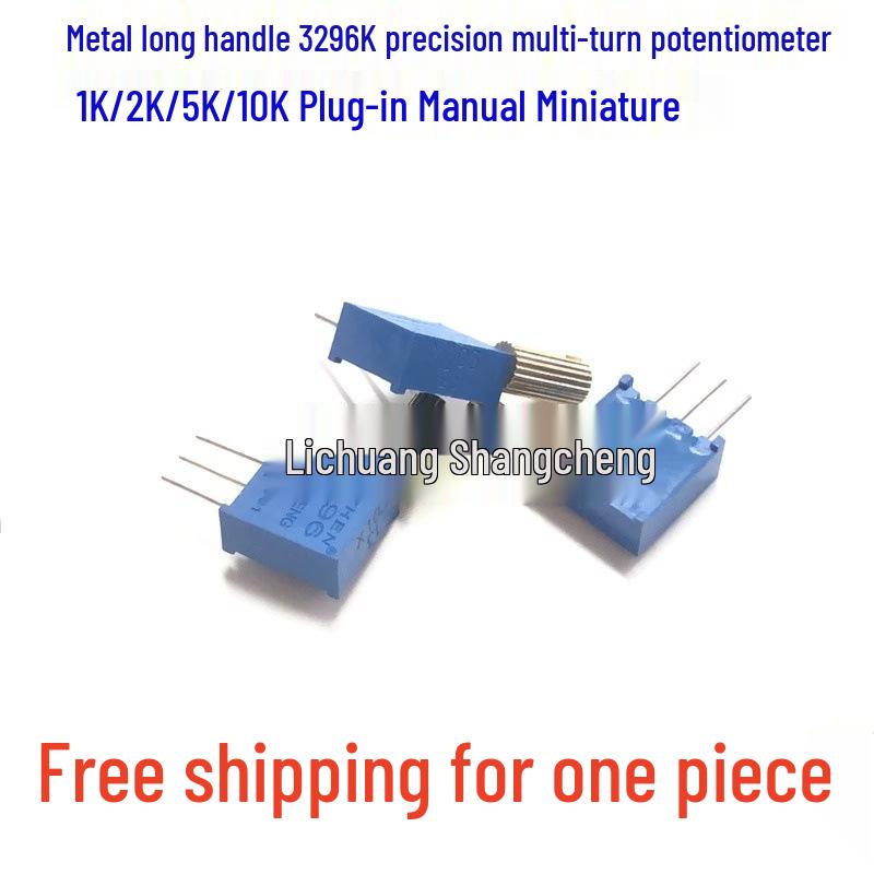 Metal Long Handle 3296X Multi-turn Potentiometer 1K-10K Through-hole Adjustable Resistor Cap (Black Standard)
Metal Long Handle 3296X Multi-turn Potentiometer 1K-10K Through-hole Adjustable Resistor Cap (Black Standard)