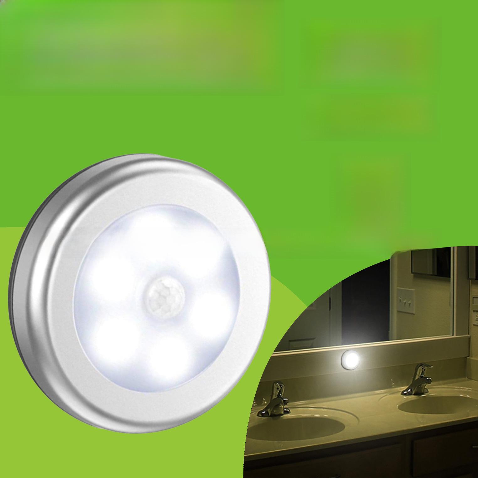Smart Home Infrared Motion Sensor Night Light for Cabinets and Corridors Silver - White Light
Smart Home Infrared Motion Sensor Night Light for Cabinets and Corridors Silver - White Light