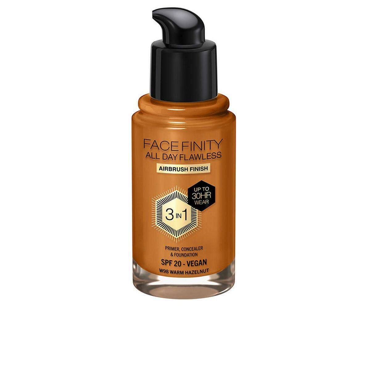 Max Factor Face Finity All Day Flawless Кремовая основа под макияж 3-в-1 Spf 20 Nº W98 Теплый лесной орех 30 мл
Max Factor Face Finity All Day Flawless Кремовая основа под макияж 3-в-1 Spf 20 Nº W98 Теплый лесной орех 30 мл