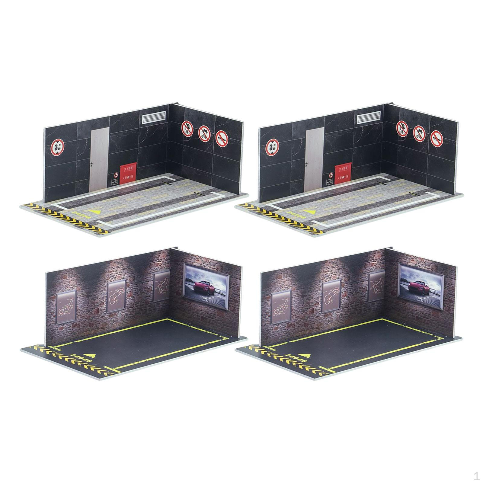 4pcs 1/24 Scale Backdrop Scene Display Collection Garage Underground Parking Lot Diorama Layout for
4pcs 1/24 Scale Backdrop Scene Display Collection Garage Underground Parking Lot Diorama Layout for