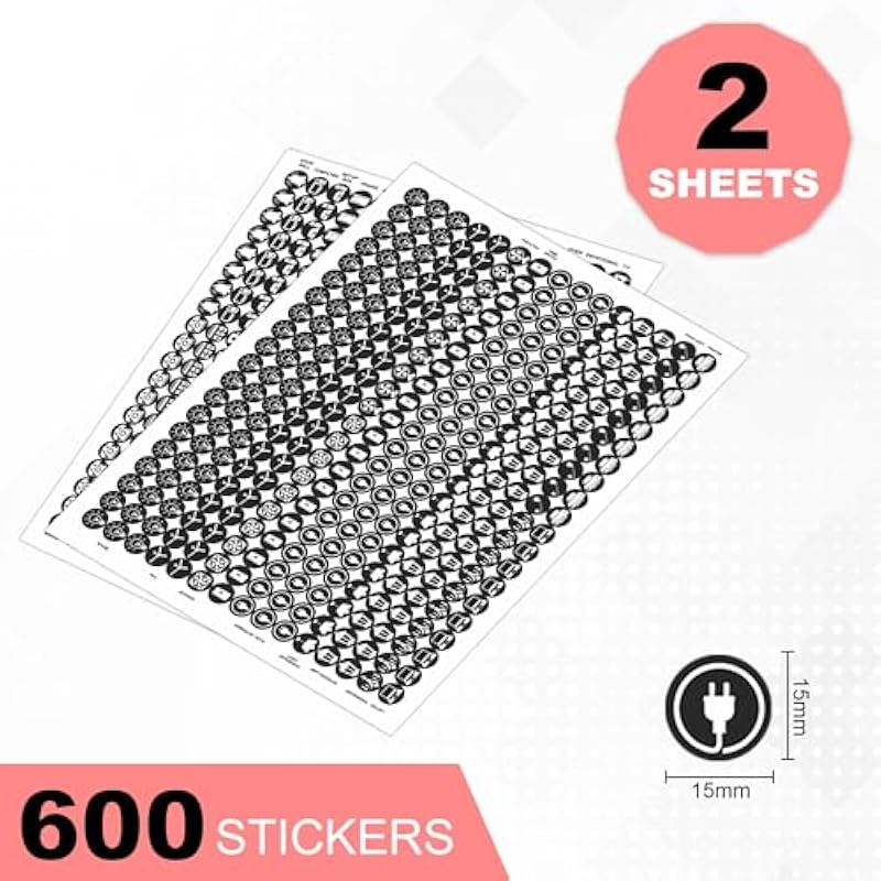 Glun Electric Board Switch Stickers, 38 Icons 600 Stickers Set, White Icon On Black Base Stickers,Appliances Or Machiner 0 чёрный
Glun Electric Board Switch Stickers, 38 Icons 600 Stickers Set, White Icon On Black Base Stickers,Appliances Or Machiner 0 чёрный