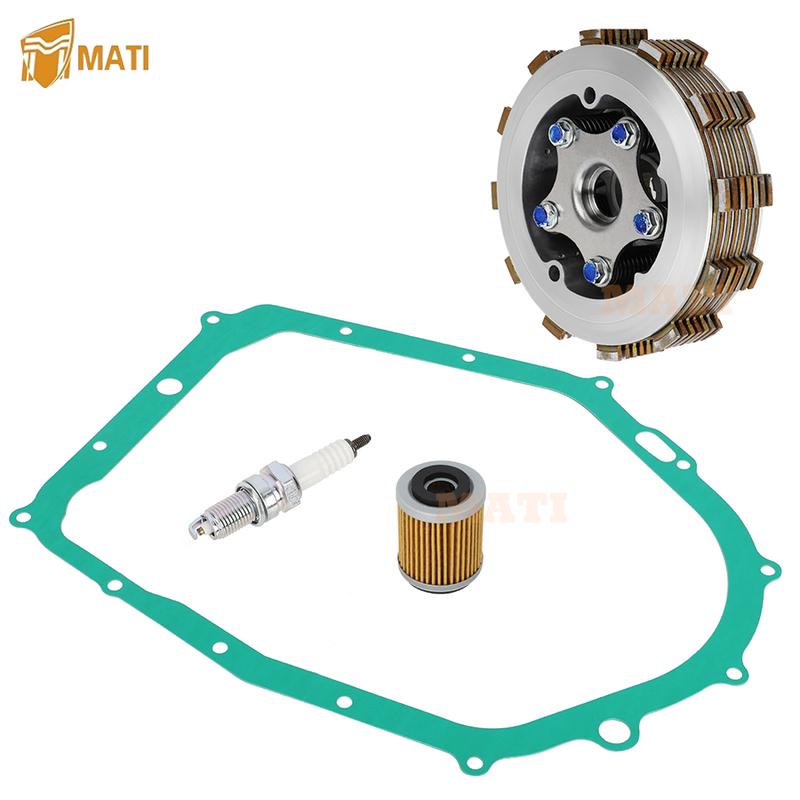 Clutch Assembly Gasket Filter Spark Kit Heavey Duty for Yamaha Kodiak 400 1993-1998 Raptor 350 2004-2013 Moto-4 350 1987-1995
Clutch Assembly Gasket Filter Spark Kit Heavey Duty for Yamaha Kodiak 400 1993-1998 Raptor 350 2004-2013 Moto-4 350 1987-1995