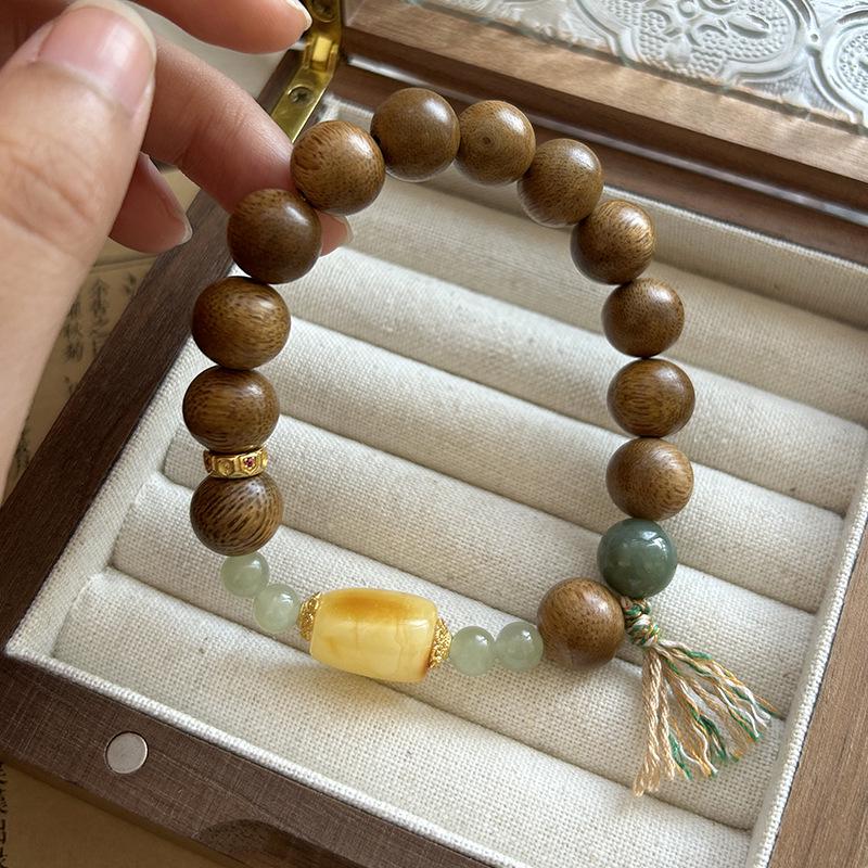 Qiaoen Agarwood & Hetian Jade Women s Emotional Stability Bracelet Wrist 13-14cm
Qiaoen Agarwood & Hetian Jade Women s Emotional Stability Bracelet Wrist 13-14cm