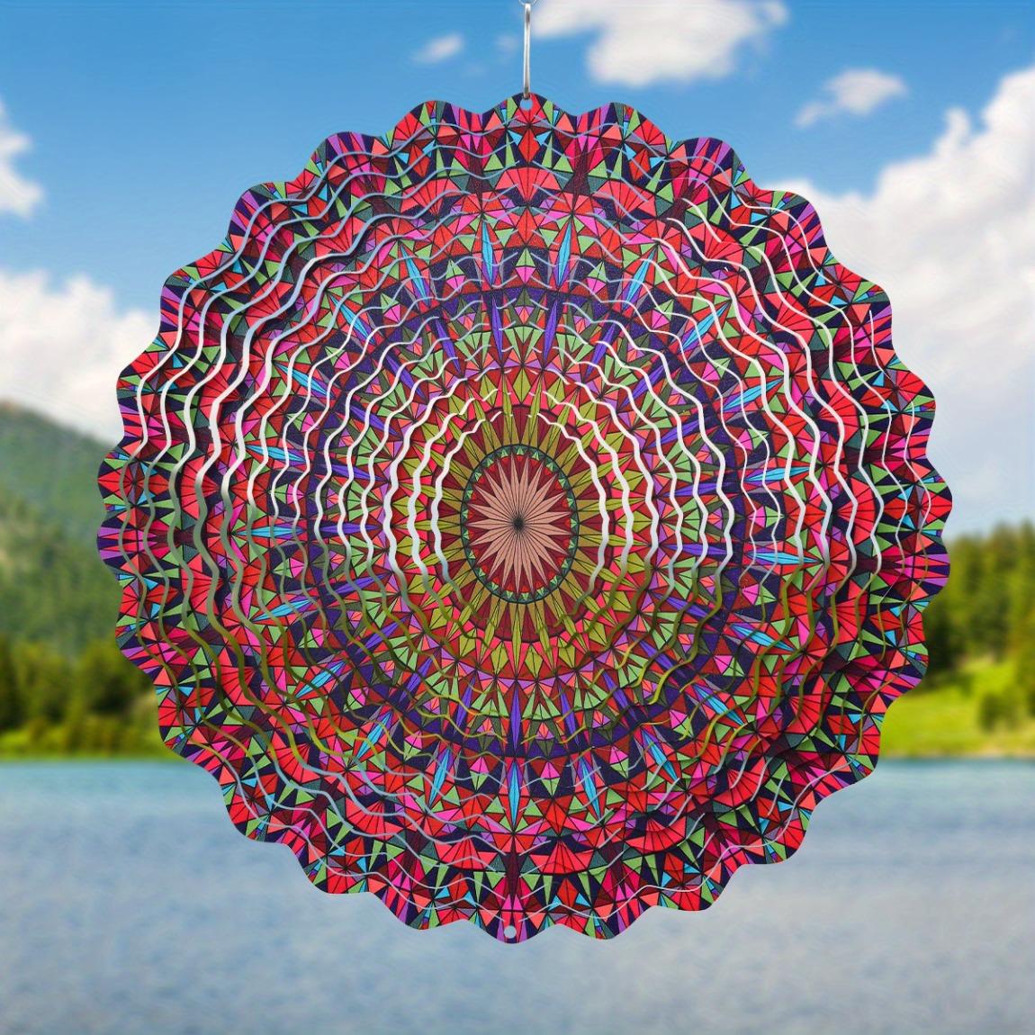 Mandala Wind Spinner 3D Kinetic Metal Art for Garden Patio Home Decor 25.4cm Geometric Hanging Ornament Indoor Outdoor No Electricity Needed 01A
Mandala Wind Spinner 3D Kinetic Metal Art for Garden Patio Home Decor 25.4cm Geometric Hanging Ornament Indoor Outdoor No Electricity Needed 01A