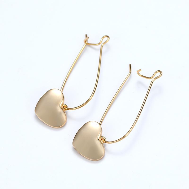 Wish new glossy love pin earrings simple personalized earrings золотий
Wish new glossy love pin earrings simple personalized earrings золотий
