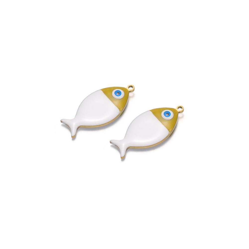 5Pcs Stainless Steel Various Colors Enamel Flat Fish Charms Pendant for DIY Jewelry Women Necklace Findings Kids Earrings Making
5Pcs Stainless Steel Various Colors Enamel Flat Fish Charms Pendant for DIY Jewelry Women Necklace Findings Kids Earrings Making