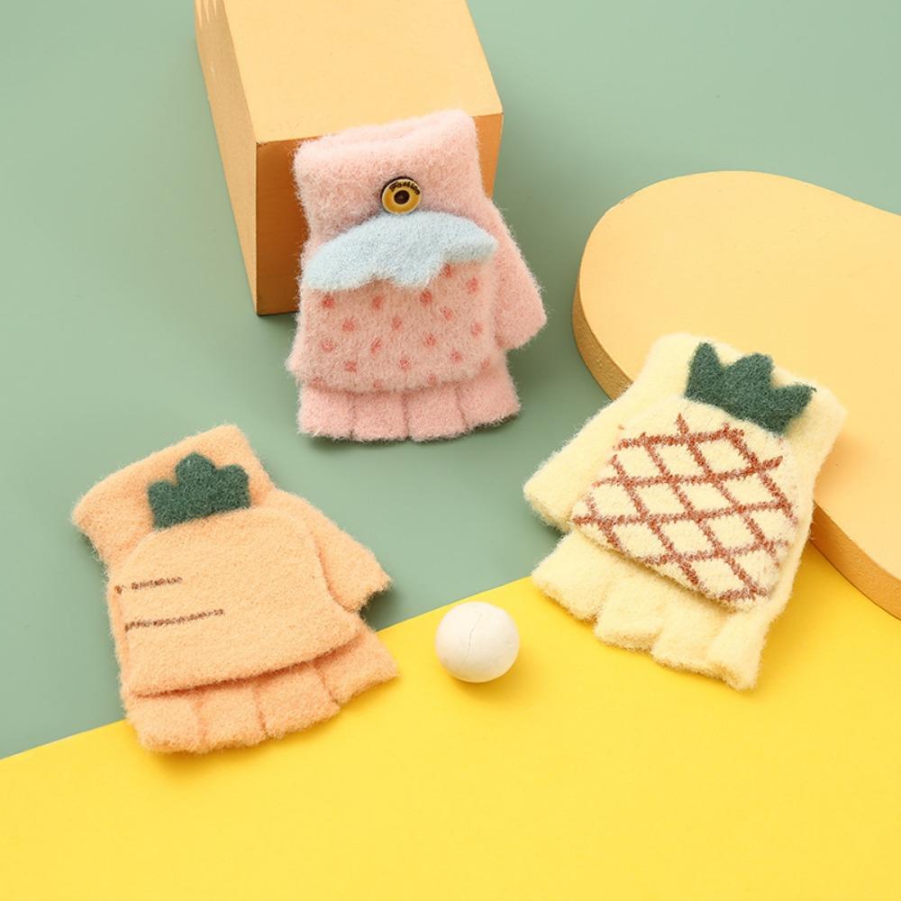 Cartoon Pattern Baby Gloves Elastic Half Finger Flip Gloves Cute Warm Plush Gloves Winter
Cartoon Pattern Baby Gloves Elastic Half Finger Flip Gloves Cute Warm Plush Gloves Winter