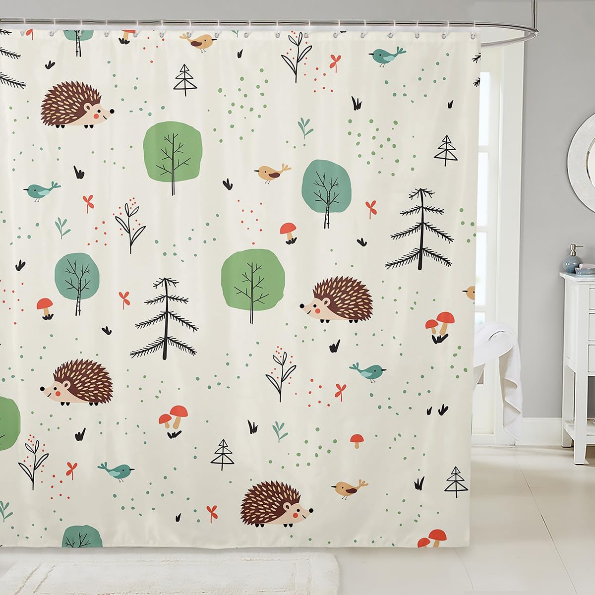 Cute Duck Shower Curtain Kids Boys Girls Cartoon Flowers Leaves Waterproof Curtain Farmhouse Animals Plants Bathroom Curtain Tee 120x180cm
Cute Duck Shower Curtain Kids Boys Girls Cartoon Flowers Leaves Waterproof Curtain Farmhouse Animals Plants Bathroom Curtain Tee 120x180cm