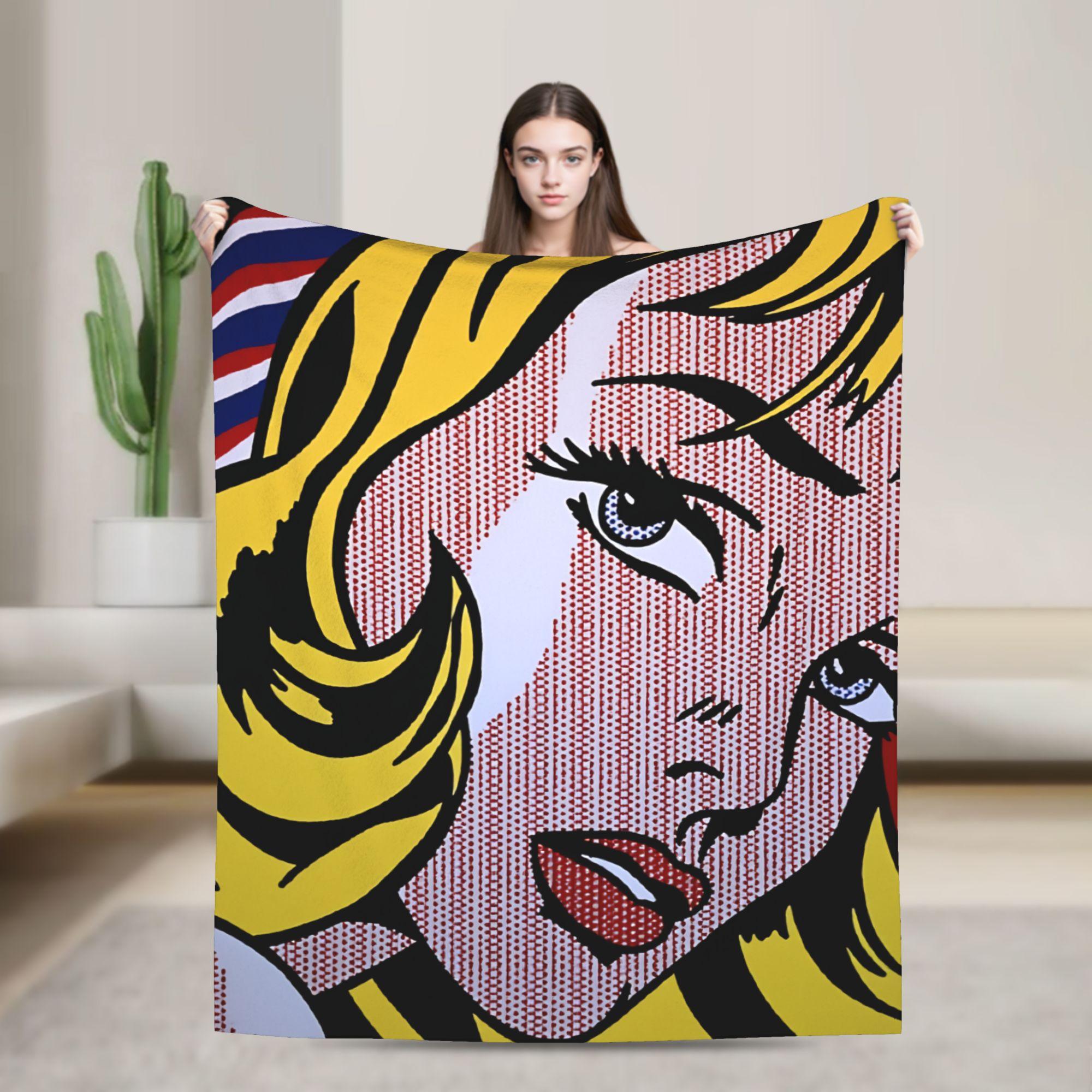 Roy Lichtenstein Pop Art Blanket Soft Warm Funny Plush Throw Blanket For Couch Bed Camping Flannel Bedspread Bed Cover 150x180cm
Roy Lichtenstein Pop Art Blanket Soft Warm Funny Plush Throw Blanket For Couch Bed Camping Flannel Bedspread Bed Cover 150x180cm