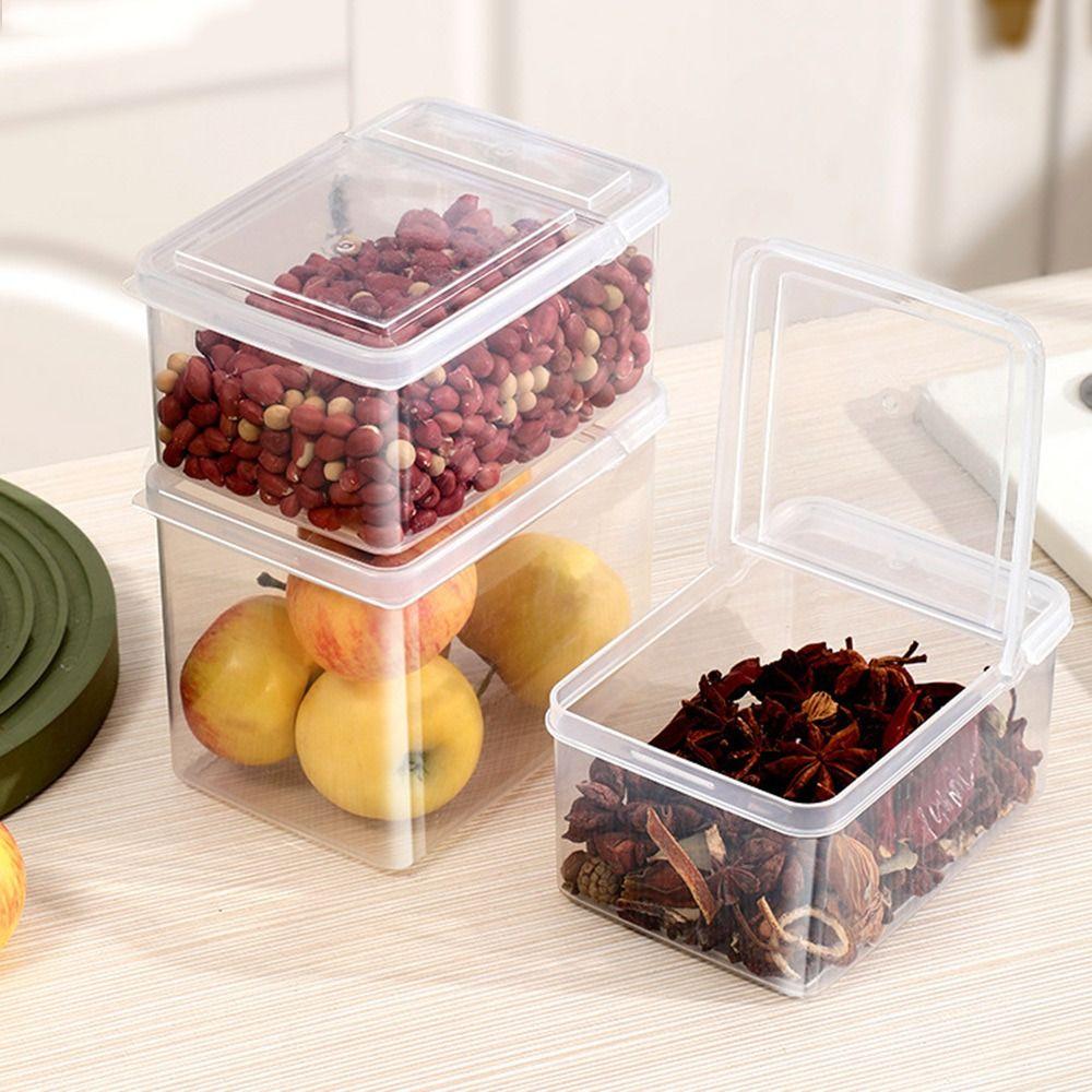 Sealed Rectangular Refrigerator Storage Box Plastic Flip Lid Spice Organizer 750ML
Sealed Rectangular Refrigerator Storage Box Plastic Flip Lid Spice Organizer 750ML