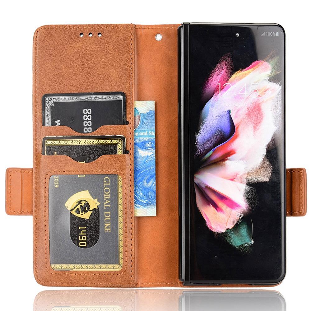 For Samsung Galaxy Z Fold4 5G Shockproof Phone Case with Pen Slot Triangle Pattern Imprinted PU Leather Flip Wallet Cover Stand Brown
For Samsung Galaxy Z Fold4 5G Shockproof Phone Case with Pen Slot Triangle Pattern Imprinted PU Leather Flip Wallet Cover Stand Brown