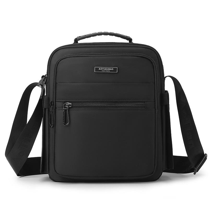 Деловая многофункциональная мужская сумка через плечо Оксфордская сумка чёрный
Деловая многофункциональная мужская сумка через плечо Оксфордская сумка чёрный
