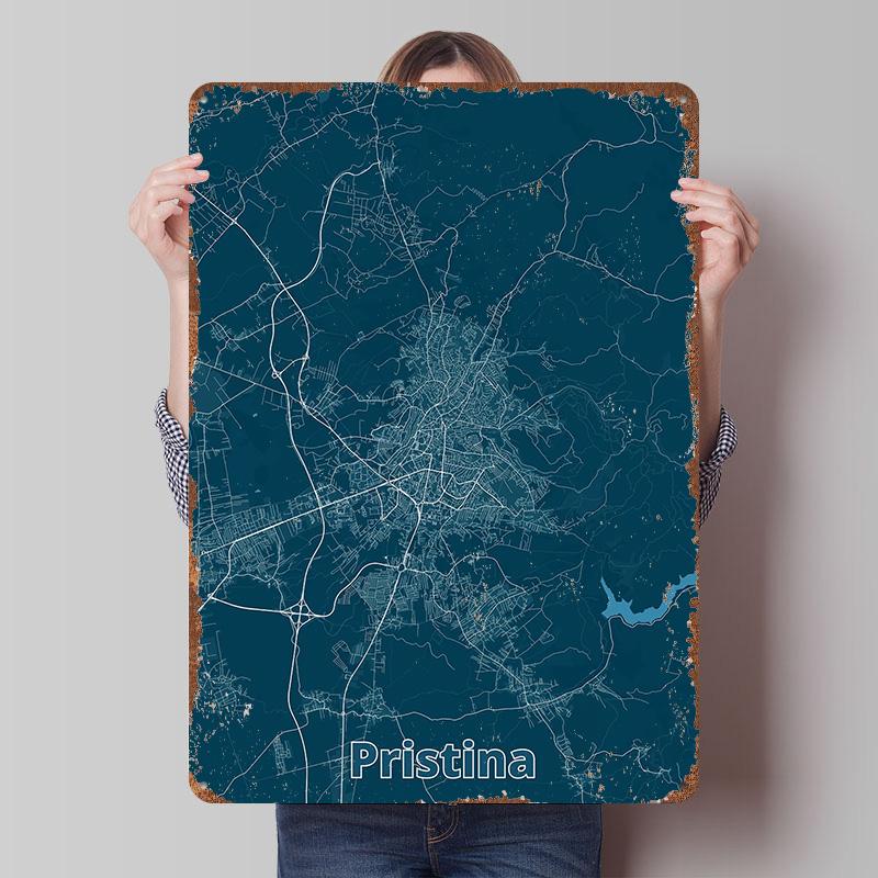 Pristina City Map Tinplate Poster Customized Wall Art Vintage Retro Metal Signs for Home Decor Living Room Setup Decorations 20x30cm(7.8x11.8inch)
Pristina City Map Tinplate Poster Customized Wall Art Vintage Retro Metal Signs for Home Decor Living Room Setup Decorations 20x30cm(7.8x11.8inch)