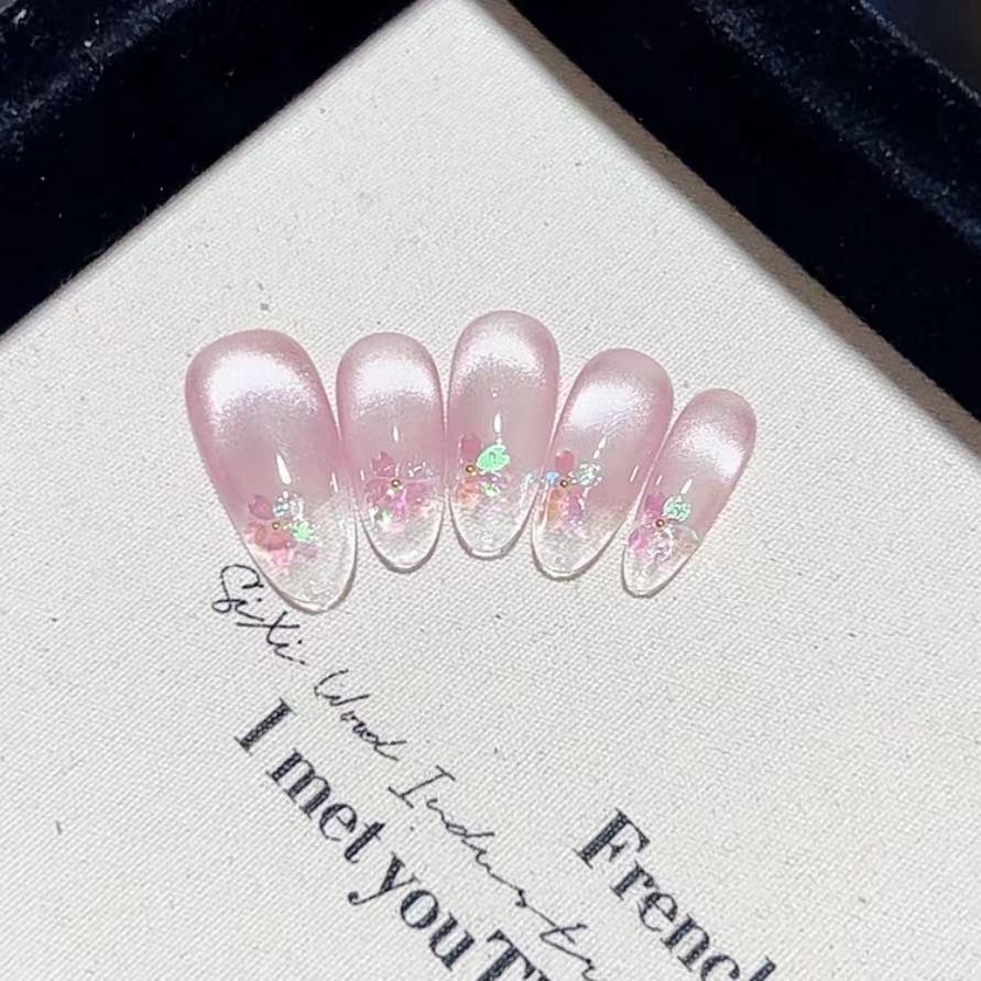 Pure Hand-made Phototherapy Wear Armor Aurora Sakura Finished Product Reusable Nail Art Patches Can Be Removed Extra Small xs
Pure Hand-made Phototherapy Wear Armor Aurora Sakura Finished Product Reusable Nail Art Patches Can Be Removed Extra Small xs