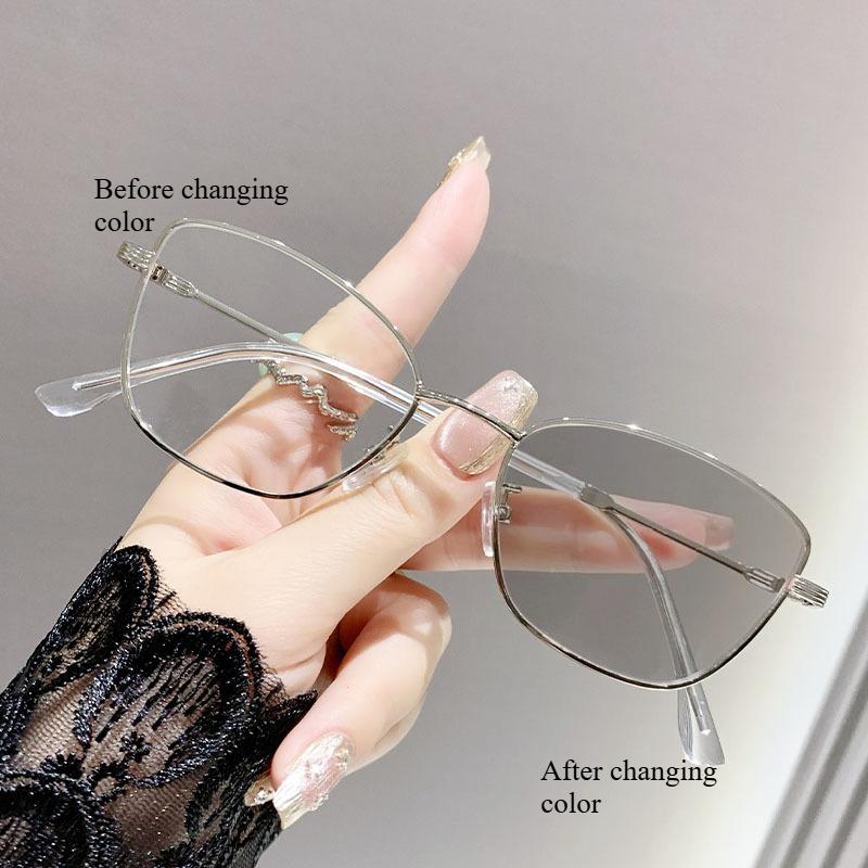 Photochromic Anti Blue Light Myopia Glasses Fashionable And High-End Cat Eyes Fashionable Myopia Glasses Flat Lenses 0 degrees
Photochromic Anti Blue Light Myopia Glasses Fashionable And High-End Cat Eyes Fashionable Myopia Glasses Flat Lenses 0 degrees