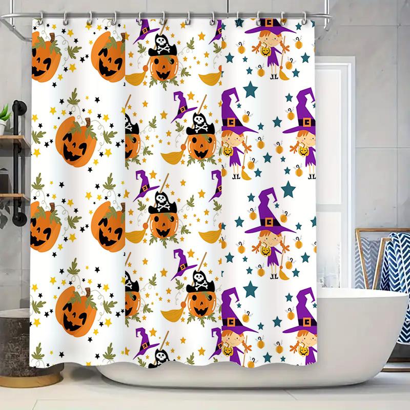 Halloween-Themed Shower Curtains Featuring Spooky Designs With Pumpkins And Witches Perfect For Adding A Festive Touch To Your B W60H190(CM)-1 Pcs
Halloween-Themed Shower Curtains Featuring Spooky Designs With Pumpkins And Witches Perfect For Adding A Festive Touch To Your B W60H190(CM)-1 Pcs