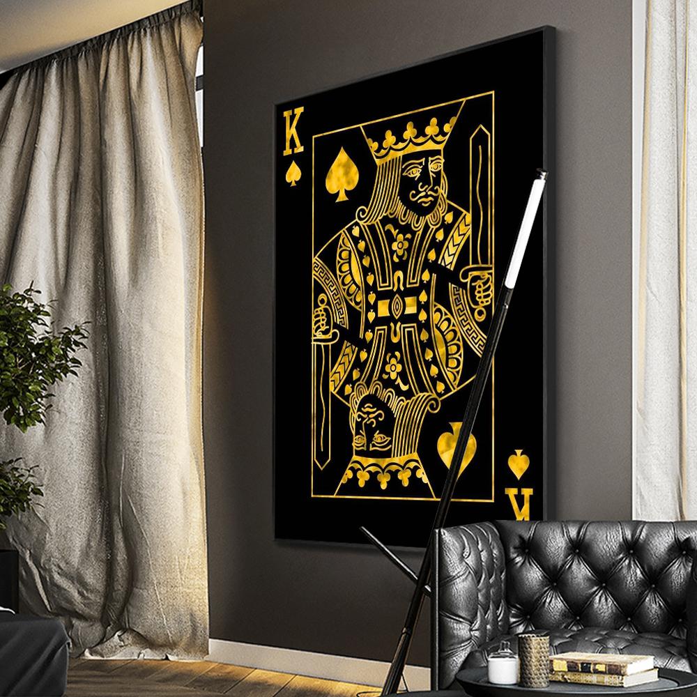 Gold Queen King Poker Black Nordic Wall Prints And Posters For Living Work Room Wall Art Canvas Painting Picture 20x30cm Frameless
Gold Queen King Poker Black Nordic Wall Prints And Posters For Living Work Room Wall Art Canvas Painting Picture 20x30cm Frameless