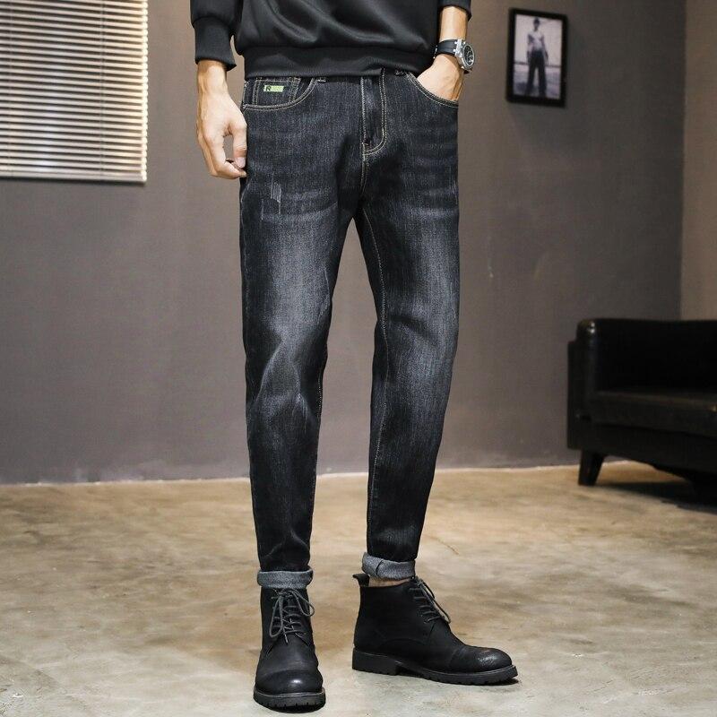 Мужские джинсы, черные тонкие прямые деловые повседневные черные эластичные хлопковые джинсовые брюки, брюки TPK09 38 чёрный
Мужские джинсы, черные тонкие прямые деловые повседневные черные эластичные хлопковые джинсовые брюки, брюки TPK09 38 чёрный