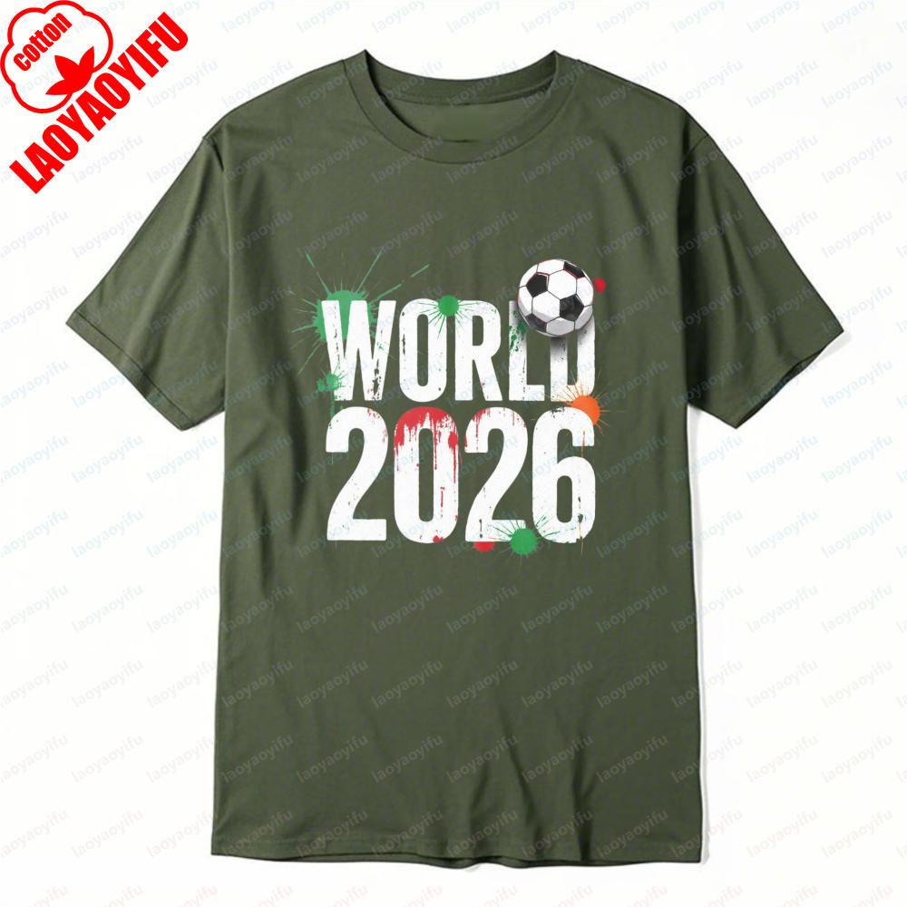 World 2026 Soccer TShirt for Men Mexico Color Design Tops Football Lover Tee Sports Events Vintage Breathable Fashion Clothing 3XL
World 2026 Soccer TShirt for Men Mexico Color Design Tops Football Lover Tee Sports Events Vintage Breathable Fashion Clothing 3XL