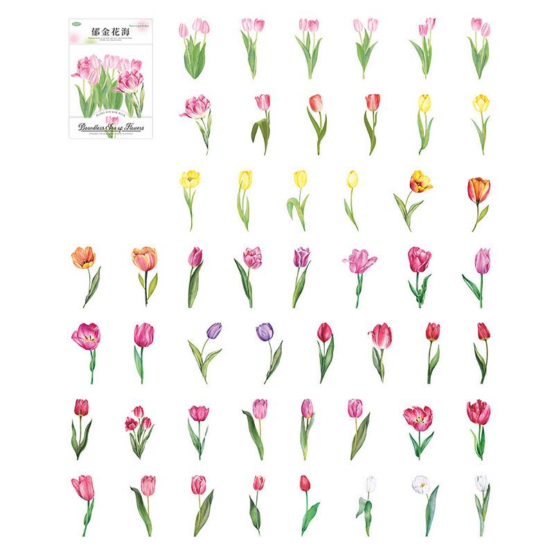 100PCS Floral Decal Stickers Boundless Sea of Flowers Series Plant Flower PET Stickers Plant DIY
100PCS Floral Decal Stickers Boundless Sea of Flowers Series Plant Flower PET Stickers Plant DIY