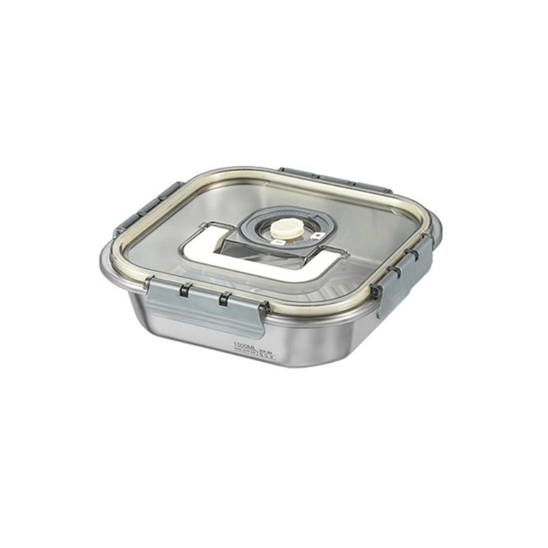 Food Container with Translucent Lid Durable Stainless Steel Snacks Box Delicate and Leakproof Storage Container сірий колір
Food Container with Translucent Lid Durable Stainless Steel Snacks Box Delicate and Leakproof Storage Container сірий колір