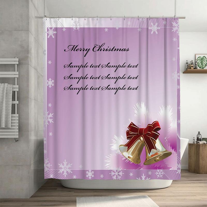 Tu Christmas Bell Shower Curtain Festive Holiday Decor Waterproof Bathroom Set Merry Xmas Pattern Holiday Home Textile W60H190(CM)-1 Pcs
Tu Christmas Bell Shower Curtain Festive Holiday Decor Waterproof Bathroom Set Merry Xmas Pattern Holiday Home Textile W60H190(CM)-1 Pcs