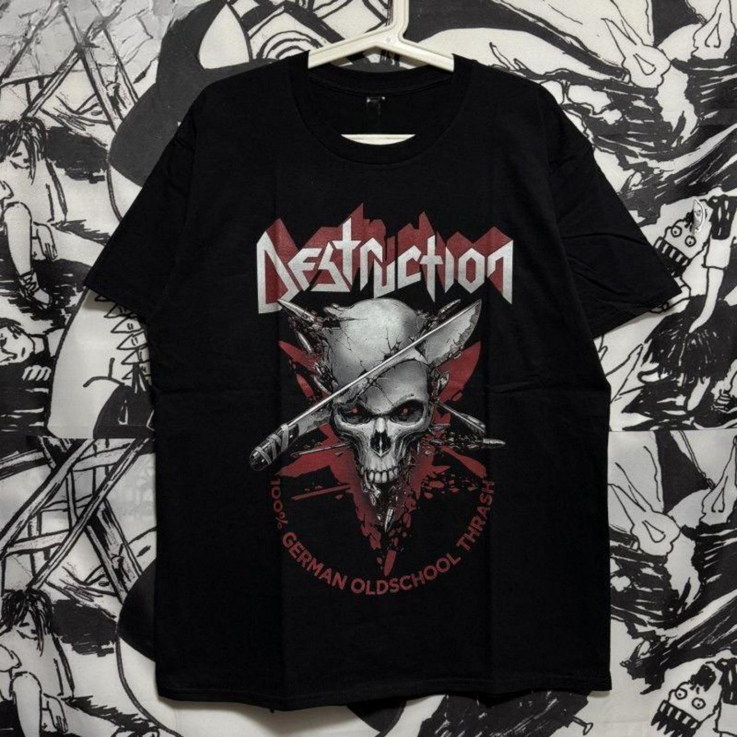 German Thrash Metal Band Destructions Cotton Rock Tshirt for Both Men and Women XXXXXL чорний
German Thrash Metal Band Destructions Cotton Rock Tshirt for Both Men and Women XXXXXL чорний