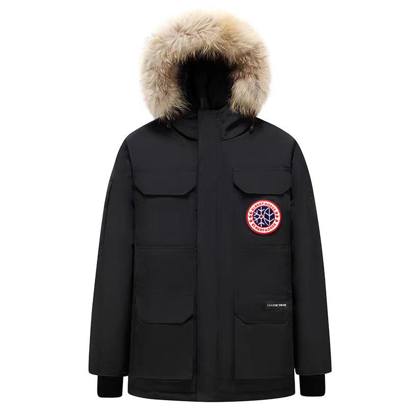 Unisex High-End Winter Down Jacket with Thick Fur Collar and Hood 3X Large
Unisex High-End Winter Down Jacket with Thick Fur Collar and Hood 3X Large