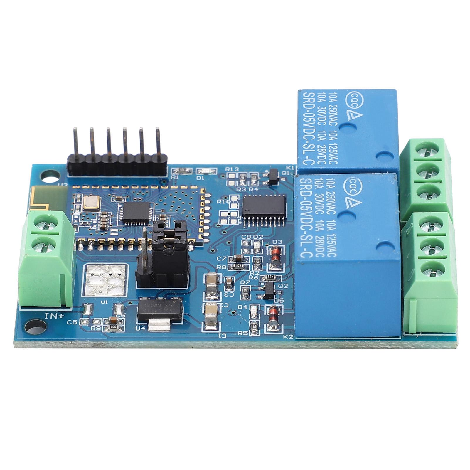Bluetooth Relay Module 2Way for Android Mobile Phone APP Wireless Remote Control Switch 5V
Bluetooth Relay Module 2Way for Android Mobile Phone APP Wireless Remote Control Switch 5V