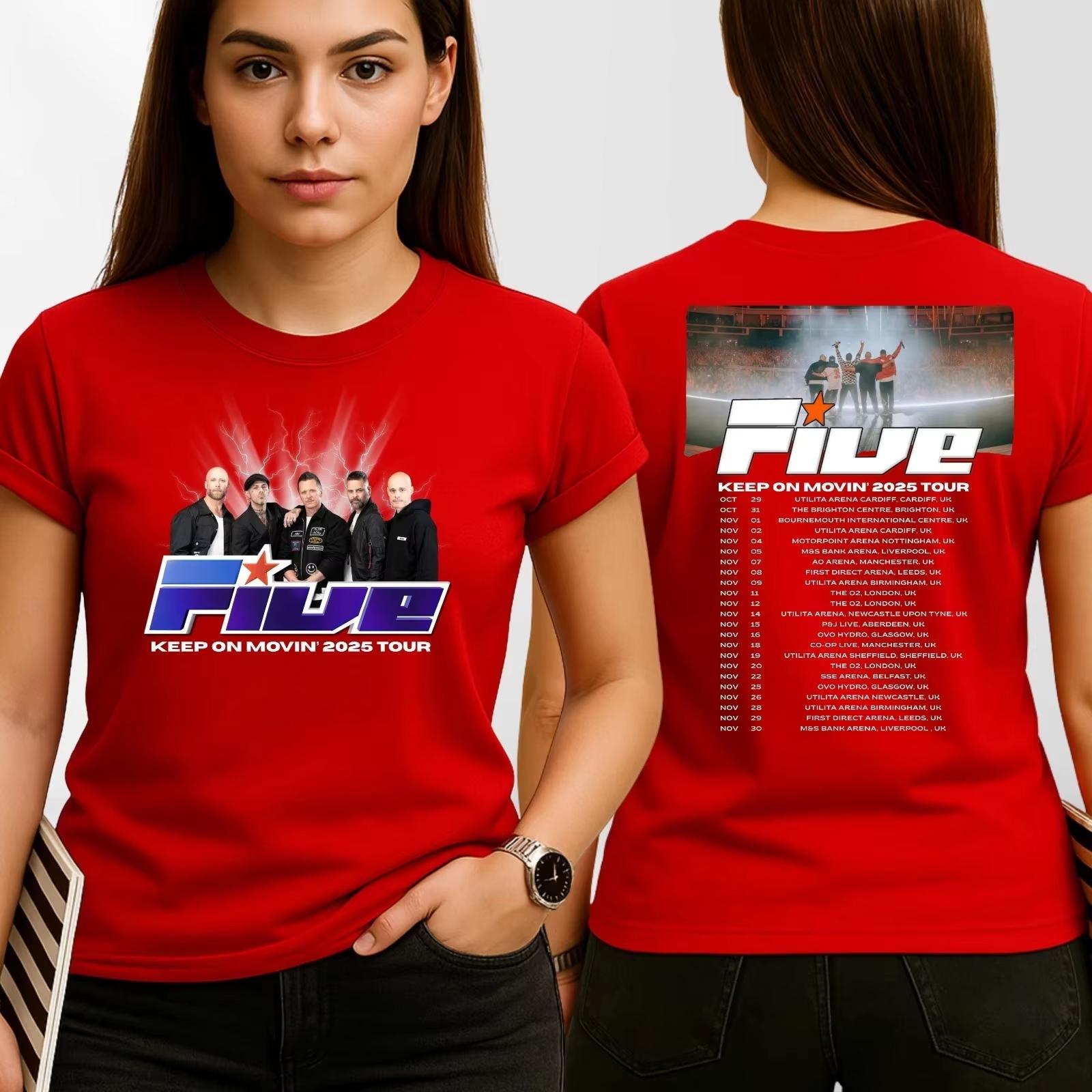 New Five Band Concert TShirt Keep on Moving Tour Retro Pop Gift TopIs for Both Unisex and Women Top Y2k 2026 L
New Five Band Concert TShirt Keep on Moving Tour Retro Pop Gift TopIs for Both Unisex and Women Top Y2k 2026 L