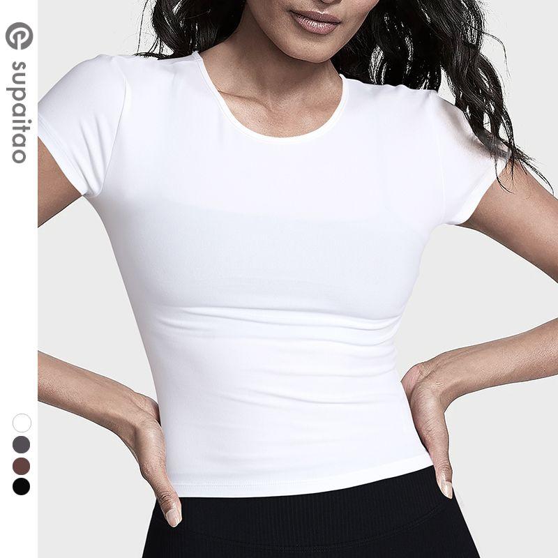 Supaitao round Neck Sports T-shirt Short sleeve Waist Hugging Quick-Drying Sweat-Absorbent Basic Breathable Yoga Clothes Running Workout Clothes White S/4
Supaitao round Neck Sports T-shirt Short sleeve Waist Hugging Quick-Drying Sweat-Absorbent Basic Breathable Yoga Clothes Running Workout Clothes White S/4