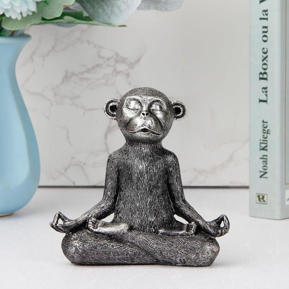 Resin Monkey Figurine Unique Animal Miniatures Sculpture Crafts Monkey Statue Entrance сірий
Resin Monkey Figurine Unique Animal Miniatures Sculpture Crafts Monkey Statue Entrance сірий