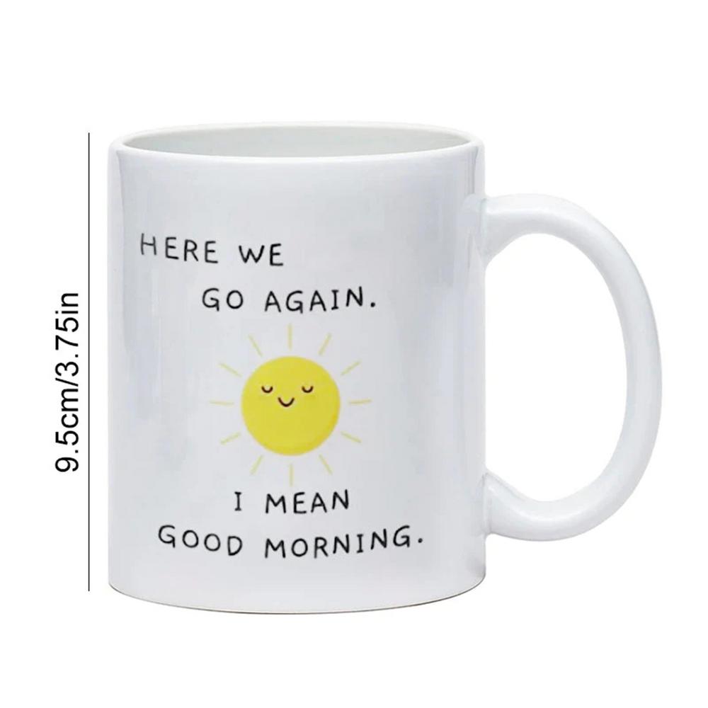 Кофейная чашка Смешная смешная кружка доброго утра Керамическая кофейная кружка Смешная взрослая юмористическая кружка Креативная чашка для кофе, чая, молока 350ml белый
Кофейная чашка Смешная смешная кружка доброго утра Керамическая кофейная кружка Смешная взрослая юмористическая кружка Креативная чашка для кофе, чая, молока 350ml белый
