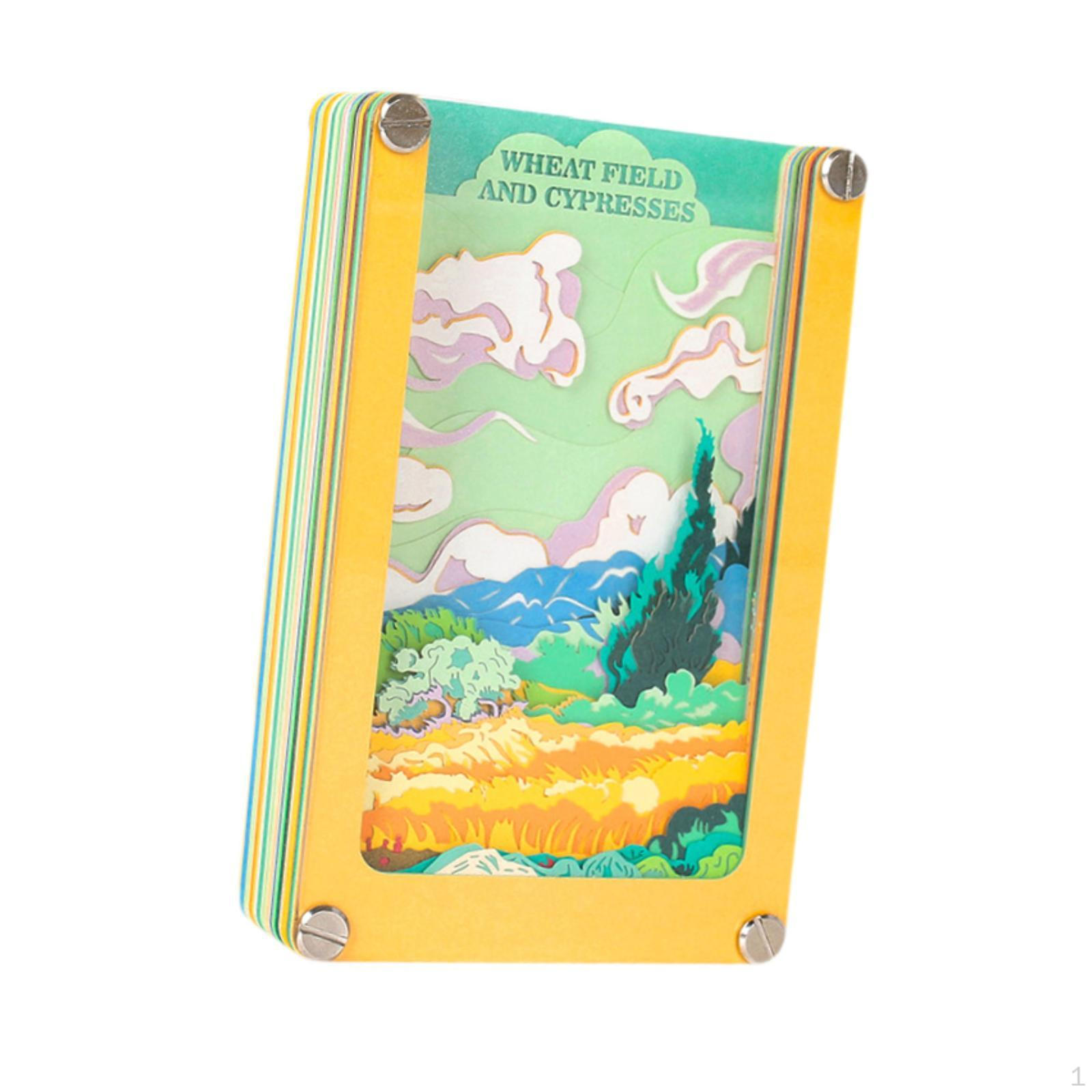 3D Oil Painting Memo Pad Art Carving Notepad Table Decoration Pen Holder Gift Ornament Study Room Yellow Frame
3D Oil Painting Memo Pad Art Carving Notepad Table Decoration Pen Holder Gift Ornament Study Room Yellow Frame