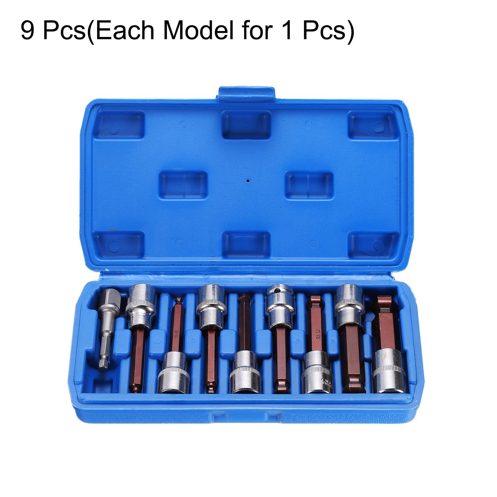 9pcs Ball End Hex Bit Socket 1/2 Square Drive Metric Extension Impact Bit Power Nut Driver Set S2 Socket 4/5/6/8/10/12/14/17mm Other
9pcs Ball End Hex Bit Socket 1/2 Square Drive Metric Extension Impact Bit Power Nut Driver Set S2 Socket 4/5/6/8/10/12/14/17mm Other