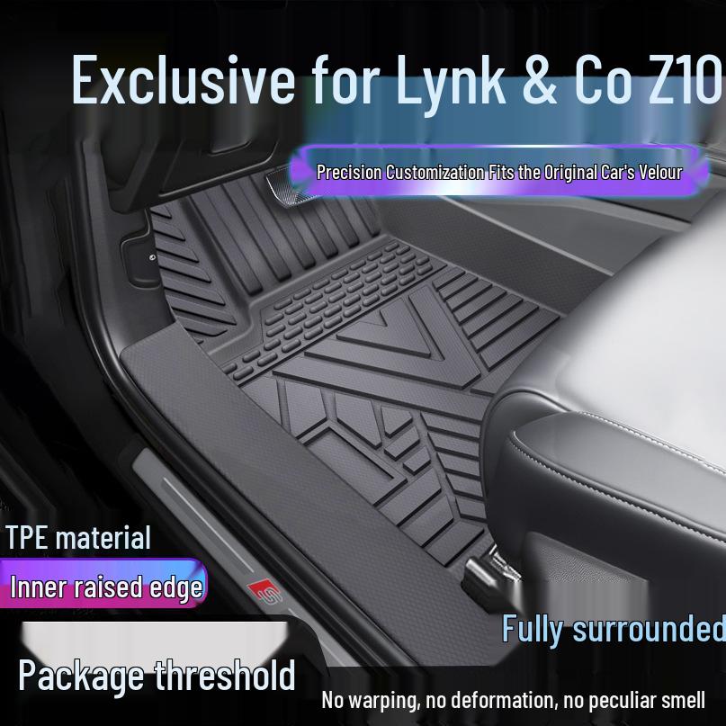 Lynk & Co Z10 Waterproof TPE Floor Mats with Door Sill Protection Single Layer Upgrade
Lynk & Co Z10 Waterproof TPE Floor Mats with Door Sill Protection Single Layer Upgrade