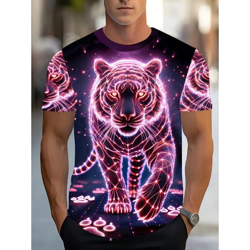 Men s 3D tiger print short sleeved round neck T-shirt, casual and fashionable T-shirt, outdoor party top XS
Men s 3D tiger print short sleeved round neck T-shirt, casual and fashionable T-shirt, outdoor party top XS