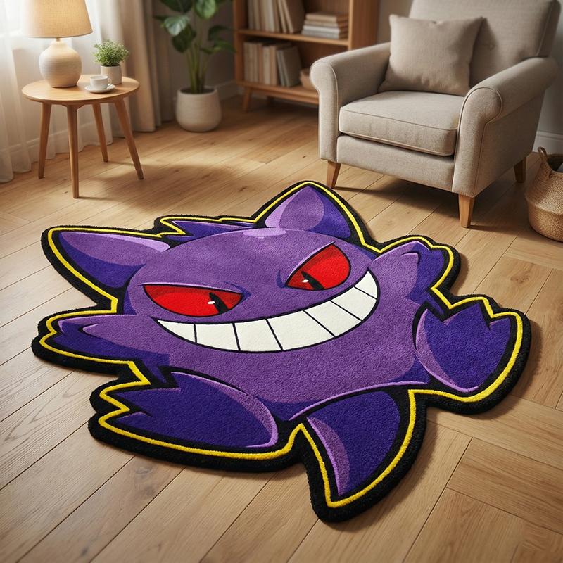 Anime Pokemon Gengar Plush Carpet Shaped Floor Mat Soft Fluffy Rug for Kids Room Bedroom Living Room Home Decor 60x60cm (Diameter)
Anime Pokemon Gengar Plush Carpet Shaped Floor Mat Soft Fluffy Rug for Kids Room Bedroom Living Room Home Decor 60x60cm (Diameter)