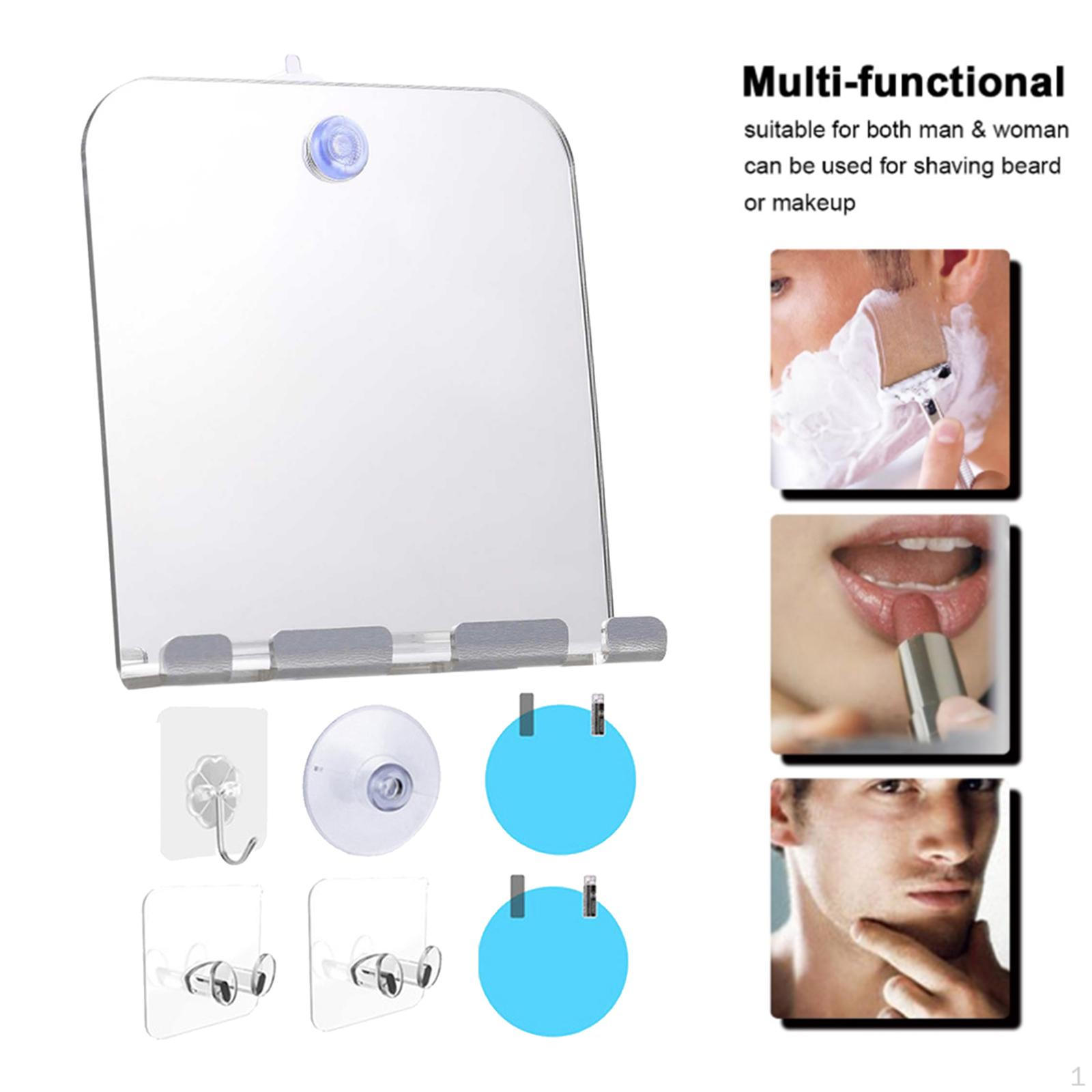 Portable Shower Shaving Makeup Mirror, with Suction Cup Wall Hanging, Travel Bathroom Anti Fog Rectangle
Portable Shower Shaving Makeup Mirror, with Suction Cup Wall Hanging, Travel Bathroom Anti Fog Rectangle